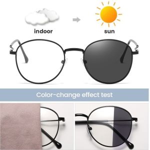 Photochromic Anti Radiation Glasses Women Man Anti Blue Ray Computer Eyeglasses 2 in 1 Eyeglasses Anti UV400