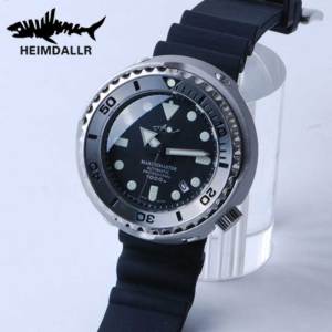 HEIMDALLR Tuna Mens Diver Watch 100Bar Water Resistance Sapphire Crystal NH35A Movement Automatic Mechanical Wristwatches Male