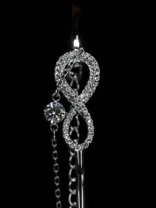 💖Swarovski💖Swarovski Infinity silver diamond bracelet S925 sterling silver womens fashion bracelet hypoallergenic non-allergenic Valentines Day gift birthday gift for girlfriend bestie