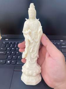 Tượng Phật Tây Phương Tam Thánh chất liệu bột đá tự nhiên cao 20cm hàng thủ công mỹ nghệ tinh xảo