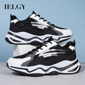 IELGY Mens Trendy Platform Sneakers All-match Casual Running Shoes