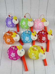 Mid-Autumn Festival Kids Satchel Cartoon LED Luminous Festive Lantern Kindergarten DIY Handmade Mini Little Sakura Rabbit Lantern