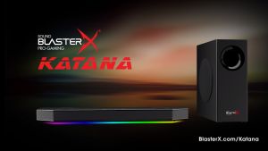 Creative Sound BlasterX Katana Multi-Channel Gaming Soundbar 150w - BluetoothAUX-inUSB FlashDriveHeadset-outMic-in