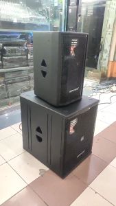 SPEAKER AKTIF 12 Inch Super Bass bluetooth ACTIVE DAN PASSIVE AUDIO ONE DJ-112 GARANSI 1BOX | DMS