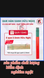 Que Hàn Xanh Sắt Mỏng 2 ly Hữu Nghị Que Nhiệt Độ Thấp Tối Ưu Cho Máy Hàn Mini Dễ Bong Xỉ Mối Mịn Chắc