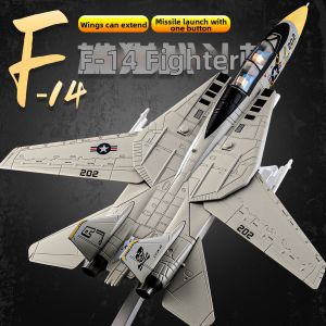 F14 Tomcat Supersonic Fighter Jet Model Alloy Replica