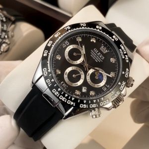 OLEVS Jam Tangan Pria Otomatis Dewasa Terbaru 2025 Bercahaya Kalender Multifungsi Dial Anti Air