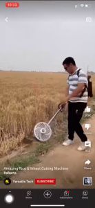 Rice Wheat Harvester Attachment Set For GX35 TD40 Paddy Guard & Cutting Blade Grass Cutter Kit