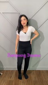 Legging Wudhu Basic Polos Muslimah Bahan Spandek Rayon Premium