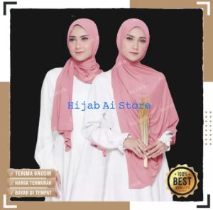 Pashmina instan jersey premium 180x80cm/pashmina instan