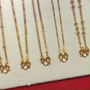 สร้อยคอสามกษัตริย์เส้นเล็ก คละแบบ ความยาว 16 นิ้ว เทียบเท่า 1 สลึง ชุบ 3K แฟชั่น ใส่ได้ทุกโอกาส งานสวย พร้อมส่ง