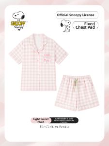 BE | Cute Summer Pink Cotton Sleepwear with Padding