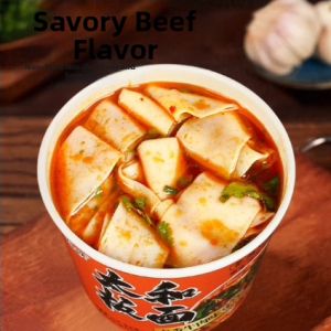 Authentic Taohel Non-Fried Spicy Beef Instant Noodles 8 Buckets