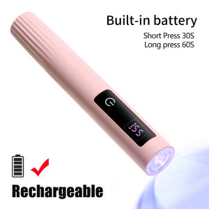 LINMANDA Handheld Gel Nail Uv Lamp Mini Nail Lamp Rechargeable With Led Display Suitable for Gel Nail Polish for Home Diy