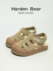 Harden Bear Childrens Shoes Sandals Boys and Kids Summer New Arrival Non Slip Breathable Anti-Collision Girl Soft Bottom Baby Closed Toe Shoes