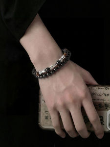 CHUNYAN | Lucky Wealth Black Obsidian and Fine Silver Fashion Bracelet