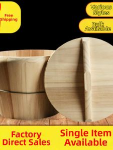 TONGGUMO | Large Capacity Handheld Bamboo Wood Steamer Bucket
