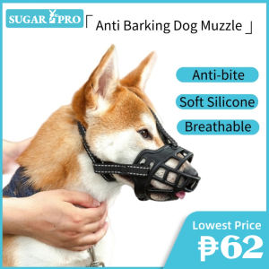 Dog Mouth Muzzle Silicone Mask Anti-bite Anti-call Pet Fence Mouth Set For Small Medium Large Dogs Training Supplies