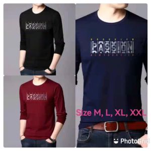 Bisa COD Sweater Keren Kaos Pria Distro Crewneck Cowo Trendy Sweatshirt Elegan Passion Sweter Kasual