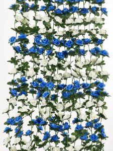 1/5PCS Artificial Rose Flowers Wedding Home Room Decorations Spring Autumn Garden Arch Christmas Rattan DIY Gift Fake Plant Vine