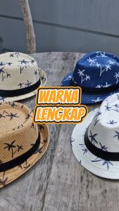 Insolent - Topi Tompi Fedora Summer Elegan Outfit Bahan Bambu Paper Anti Kusut Size 58 Round Cocok Dengan Kemeja Klasik Dan Jas