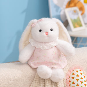 Búp Bê Thỏ Nila Dễ Thương Mềm Mại Váy Hoa Gối Trang Trí Quà Tặng Cho Bé Gái Đồ Chơi Búp Bê Bằng Vải Nhung PP Cotton