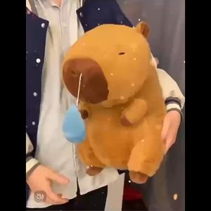 ตุ๊กตาผ้าคาปิบาร่าขนาด23/35ซม. ตุ๊กตาอะนิเมะของเล่นนุ่มนิ่มตุ๊กตาสัตว์น่ารักตุ๊กตานุ่มนิ่มของขวัญวันคริสต์มาสวันขอบคุณพระเจ้า