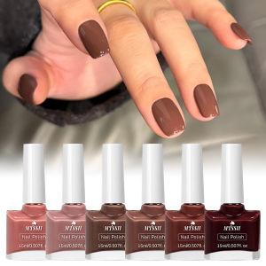 6 Cái/bộ 15Ml Sơn Móng Tay Dựa Trên Nước Lâu Dài Nhanh Khô Không Cần Đèn Làm Móng Tay Tiếp Liệu Cho Móng Tay Hoàn Hảo