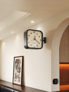 MEISD | Double-Sided Retro Modern Minimalist Wall-Mounted Clock