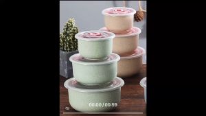 ✅100% Original AMZ 3 in 1 Airtight Locking Lid Lunch Box Fresh Keeper Food Container Meal Prep