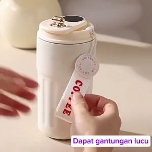 Termos Kopi Creamy Tumbler Steinless Steel Led Suhu 500 ml