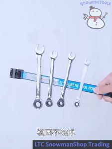 1PCS Metal Magnet Hand Tools Organizer Bar Strong magnetism Tool Holder Rack Knife Wrench Pliers Storage Cconvenient STRIP STORAGE COMBINATION LONG NOSE For Garage Workshop Metal Tools