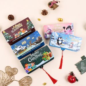 Hộp Đựng Tiền Đô La Ông Già Noel Dành Cho Trẻ Em - Quà Tặng Tiệc Giáng Sinh Hộp Đựng Tiền Mặt Với 10 Ngăn Quà Bất Ngờ Ngày Lễ Hộp Đựng Thẻ