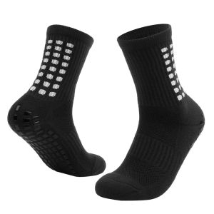 1 Pair High Quality Cotton Anti Slip Soccer Knee Socks Thickened Towel Bottom Sweat-absorbing Socks