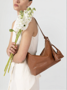 VANESSA HOGAN | Top Grain Leather Luxury Single Shoulder Hobo Bag