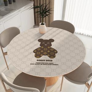 Waterproof Oil-proof Heat-resistant Leather Round Table Mat