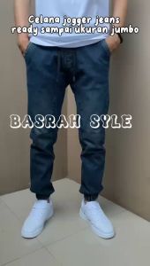 BASRAH TYLE- Celana jogger pria- celana jogger pria dewasa- celana jogger pria distro- celana jogger pria keren- celana jogger pria murah- celana jeans pinggang karet pria- celana jeans pria pinggang karet tali