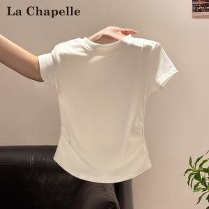 La Chapelle | Design Stylish White Round Neck Slim Fit Summer T-Shirt
