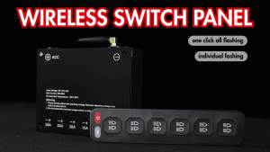 HL 6 Gang RGB Switch Panel for Car Wireless Remote APP Control Dimmable Switch Panel 12V 24V for Truck SUV Boat off-road use