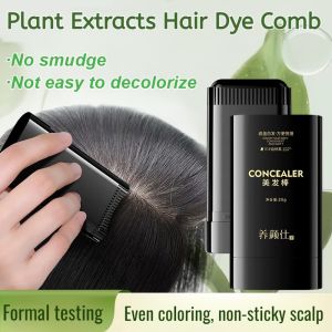 [Re-dye At Any Time] Disposable Plant Hair Dye Stick Waterproof Sweat-Proof Supplement Hair Root Soft Dye Comb Pastel Hair Color Dye Cover Gray Hair