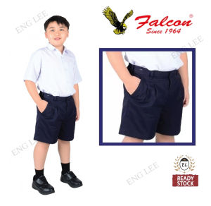 Falcon Primary School Dark Blue Short Pants 🔥Ready Stock🔥 Seluar Pendek Biru Sekolah Rendah 小学男生深蓝色短裤