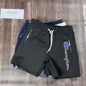 Quần short thể thao nam logo thêu thun poly thoáng mát không xù lông QCQL1