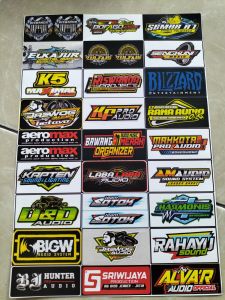 Stiker Sound | Stiker 1 Lembar | Stiker Pack Ukuran 21cmx31cm