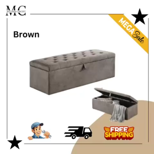 🔥【LOCAL SELLER】🔥JESSI FABRIC STORAGE OTTOMAN (FREE DELIVERY & INSTALATION)