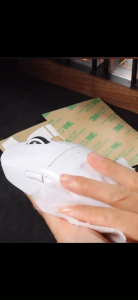 Anti-Slip Grips for Logitech GPW Gen 1/ LogitechGen 4 Zhuque Mouse - Snowflake Texture Silicone Comfortable Without Discomfort During Long-Time Use