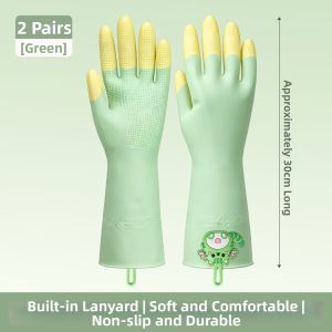 DINGQING | Durable Waterproof Non-slip Rubber Gloves