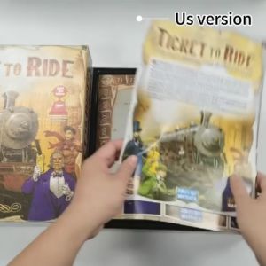 Train Ticket to Ride Europe/US Board Game with Expansion - Ticket to Ride: Europe & USA Railroad Game (English Version)