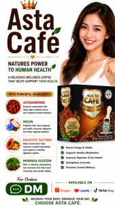 Asta Cafe coffee with inulin & astaxanthin 5+1 promo buy 5 boxes get 1 box free.