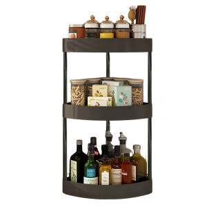 Corner Shelf Organizer 3 Tier Rustic Bathroom Counter Rack Space-Saving Kitchen Storage Stand Iron Right-Angle Design