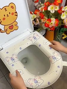 ผ้ารองนั่งชักโครก ผ้ารองนั่งโถส้วม แผ่นรองฝาชักโครก เบาโครก